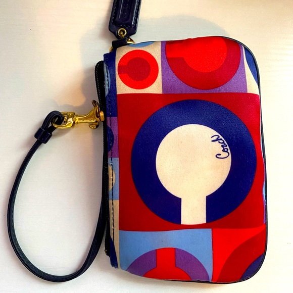 Coach silk wristlet - Picture 1 of 8